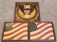 Lot of United States Theme Coin Collector Frames,