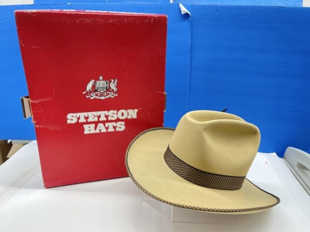 vintage j.b. stetson 5x beaver hat size 7 1/8