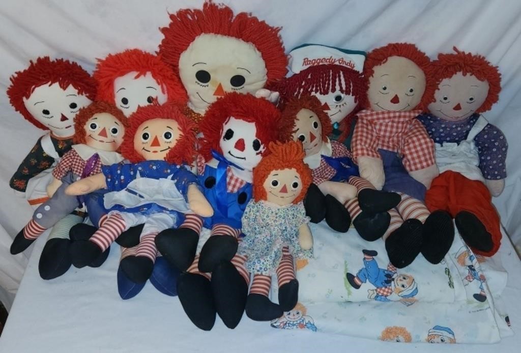 Raggedy Ann & Andy Dolls & Sheets