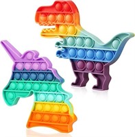 (3) 3-Pc Fidget Toys, Dinosaur Unicorn Heart