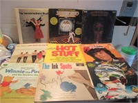 LOT OF 9 ASSORTED VINTAGE RECORDS