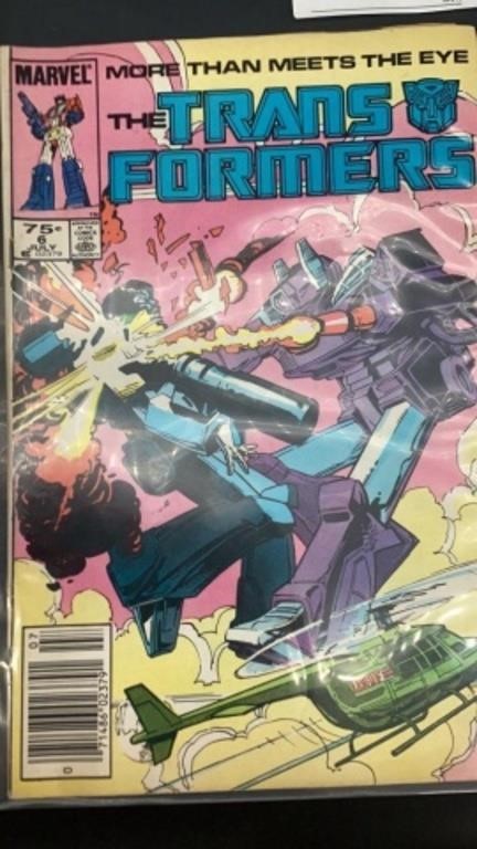 Transformers number 6 comic book