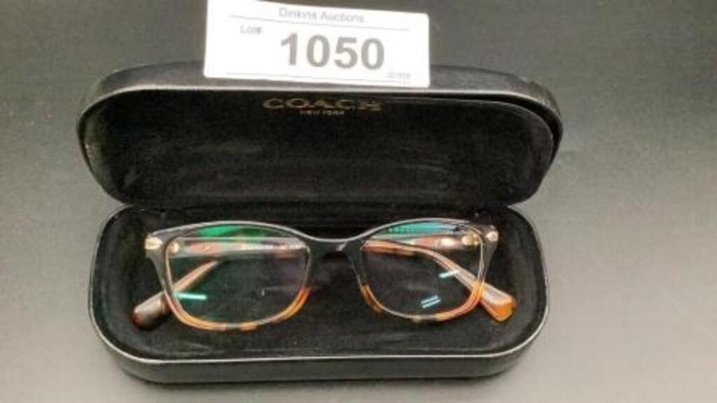 Coach prescription glasses w case