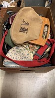 Box lot of vintage purses and wallets - different