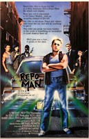 Autograph Repo Man Poster Harry Dean Stanton