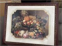 Vintage fruit bowl painting