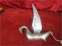 Antique swan hood ornament.