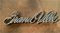 Vintage Oldsmobile Grand Ville  Car Badge Logo