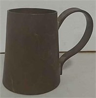 Unusual heavy brass cup