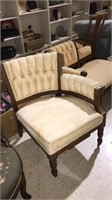 Victorian corner chair with arms in the Eastlake