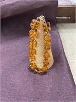 Vintage amber bracelet