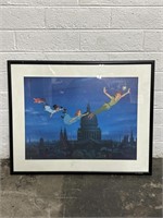Framed Disney Peter Pan Flying Over London