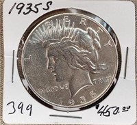 1935S  Peace Dollar