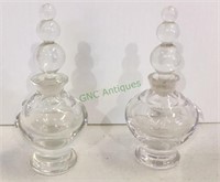 Candle wick perfume bottles each measuring 4 1/2
