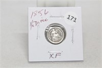 1856 Xf Half Dime