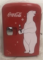 Coca Cola retro personal fridge holds up to 6 12
