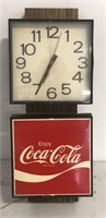 Coca Cola electric clock advertisement 21X9"