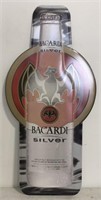 Bacardi Silver metal vodka advertisement 35 1/2 X