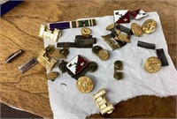 Military buttons insignia