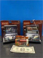 Coca Cola matchbox cars set of 3