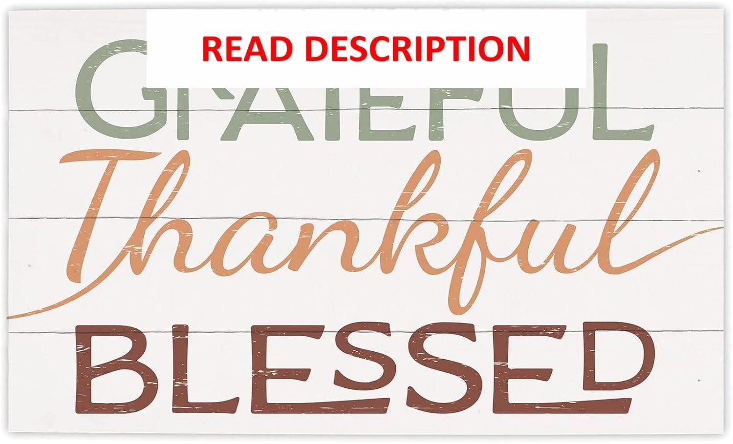 P. Graham Dunn Grateful Thankful Pallet Sign