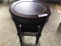 Modern 1 Drawer Leather Top Table