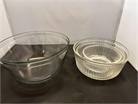 Anchor Hocking Bowl and Pyrex Nesting Bowls