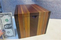 Wooden Inlaid Trinket~Storage Box 9"