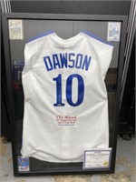 Andre Dawson Autographed Jersey/Cards Tristrar