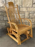 Wooden Adirondack Bentwood Rocking Chair