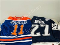 2 Edmonton Oilers Jerseys