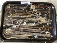 Lot of necklaces.