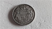 1943 Canada 50 Cent Silver Coin