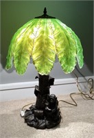 24" palm tree table lamp