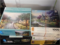 LOT 8 THOMAS KINKADE PUZZLES