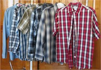 Men's Carhartt Button Up Shirts (7) Large