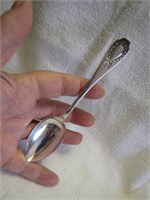 Vintage Ornate Sterling Silver Spoon 5&3/4"