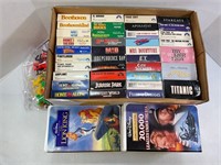 WALT DISNEY VHS TAPES, TOY INDIANS & MORE