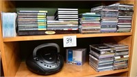 Small Memorex CD Player & Nice, Large Lot of