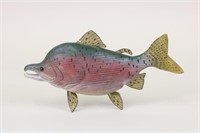 Dave Kober 13.5" Pink Salmon Fish Spearing Decoy,