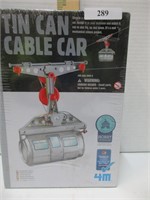 Tin can cable car, complete kit, minus can