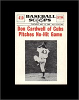 1961 Nu Card Scoops #410 Don Cardwell NRMT+