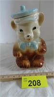 Cheerful Bear Vintage Ceramic Cookie Jar
