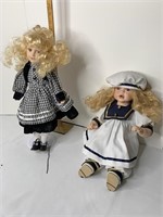 2 Porcelain dolls