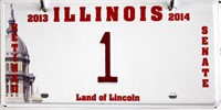 State Senate Retired Plates #1, Illinois Pair 2014