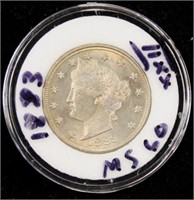 1883 BU Liberty Nickel