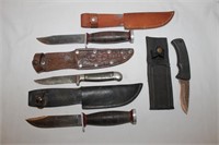 4 Imperial Knives w/ Sheaths (See Desc)