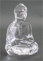 Simon Pearce Art Glass Buddha Sculpture