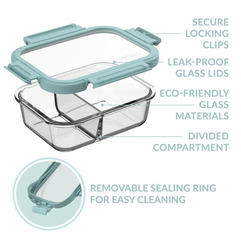 Bentgo 2-Pack Glass Leak-Proof Containers