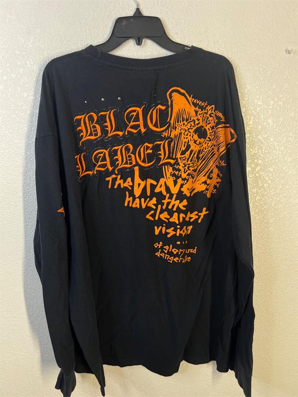 Black Label Bravery Shirt Embroidered